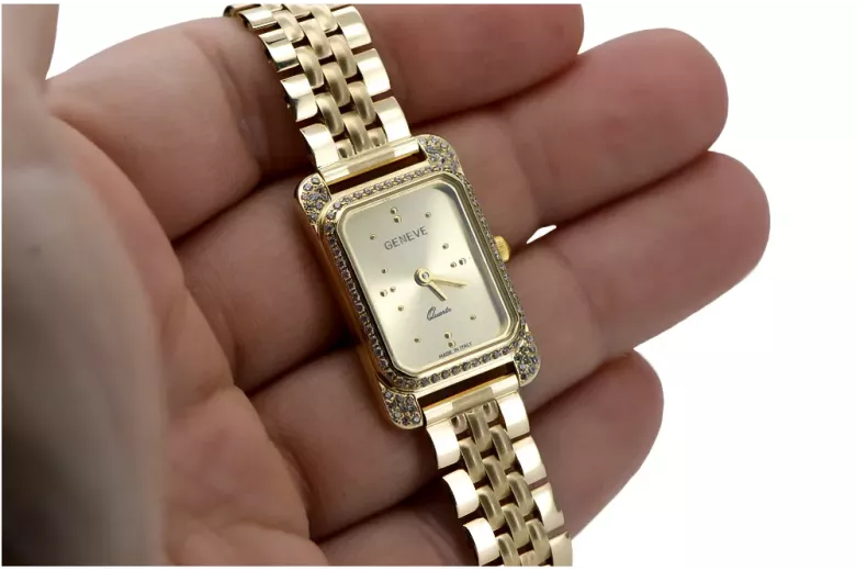 Reloj para hombres de oro Geneve ★ https://zlotychlopak.pl/es/ ★ Pureza de oro 585 333 Precio bajo!