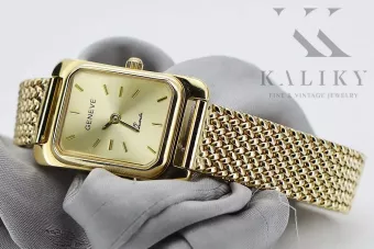 Reloj de pulsera para dama Geneve lw003ydy&lbw003y en oro amarillo de 14 k 585