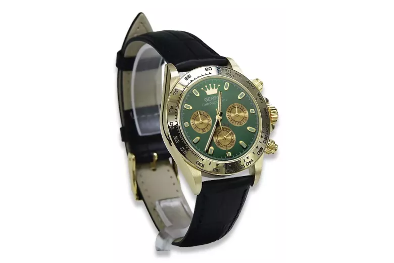 Reloj de oro para hombre Geneve ★ https://zlotychlopak.pl/es/ ★ Pureza del oro 585 333 ¡Precio bajo!