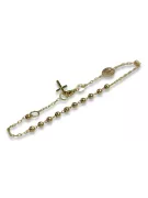 Yellow rose gold rosary bracelet★ russiangold.com ★ Gold 585 333 Low price