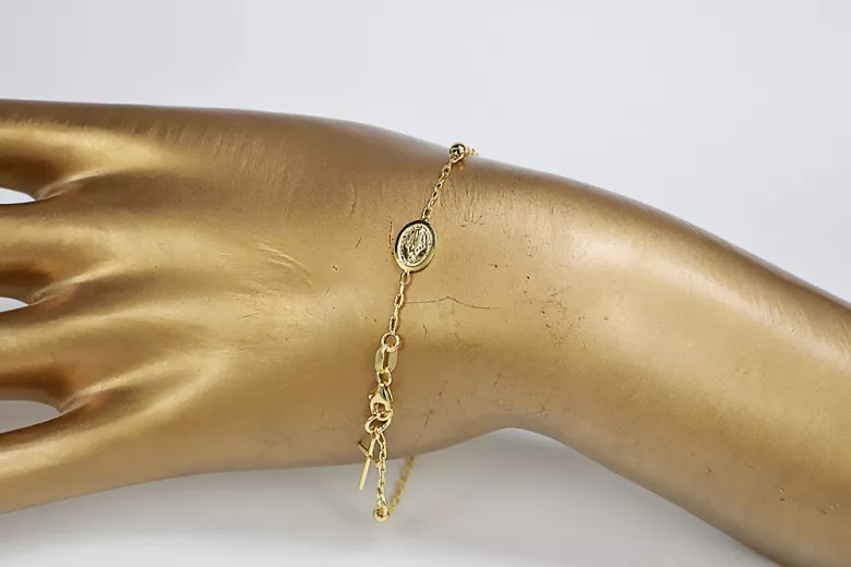 Bracelet★ chapelet en or rose jaune russiangold.com ★ or 585 333 Prix bas