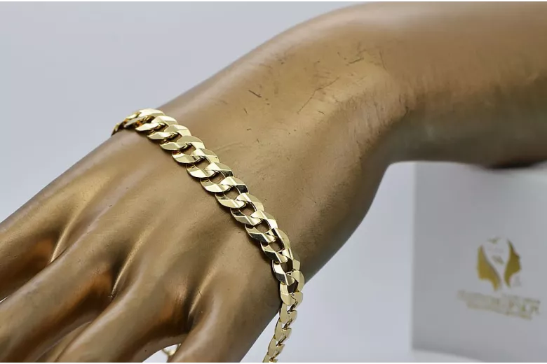 Yellow rose gold bracelet ★ russiangold.com ★ Gold 585 333 Low price