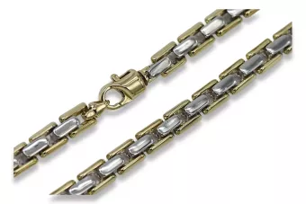 Italien jaune Unique 14k 585 bracelet homme en or cb079yw