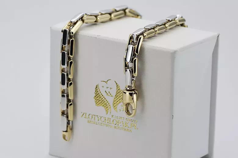 Yellow rose gold bracelet ★ russiangold.com ★ Gold 585 333 Low price