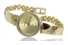 Yellow 14k 585 gold lady round Geneve watch lw079ydy