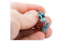 Original Vintage 14K Rose Gold Aquamarine Ring Vintage style vec021r