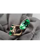 Vintage style Ring Emerald Original Vintage 14K Rose Gold vec021r