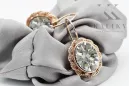 Zircon Original Vintage 14K Rose Gold Ring Vintage style vec007r