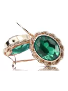 Original Vintage 14K Rose Gold Emerald Ring Vintage craft vec007r