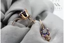 Pendientes de artesanía vintage Alexandrite Original Vintage 14K Rose Gold vec056r