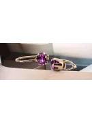 Amethyst Original Vintage 14K Rose Gold Ring Vintage Stil vec056r