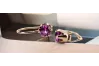 Amethyst Original Vintage 14K Rose Gold Ring Vintage Stil vec056r