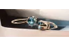 Ring im Vintage-Stil Aquamarin Original Vintage 14 Karat Roségold vec056r