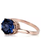 Original Vintage 14K Rose Gold Sapphire Ring Vintage Jewlery vrc366r