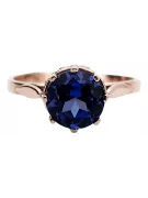 Original Vintage 14K Rose Gold Sapphire Ring Vintage Jewlery vrc366r