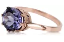 Russian Soviet rose 14k 585 gold Alexandrite Ruby Emerald Sapphire Zircon ring  vrc189