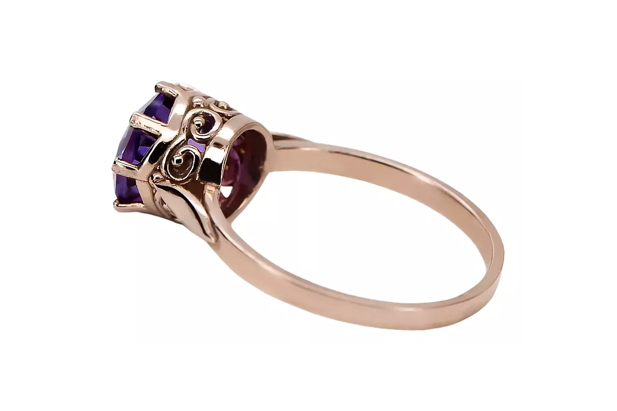 Russe rose soviétique 14k 585 or Alexandrite Ruby Emerald Sapphire Zircon ring vrc189