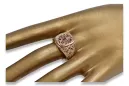 Rosa rusa Oro soviético 14k 585 Anillo de sello para hombre vsn053