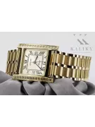 Gold men's watch Geneve ★ zlotychlopak.pl ★ Gold purity 585 333 Low Price!