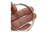 Gelb Italienisch 14k 585 Gold Kreis Hoop Ohrringe ceh006y