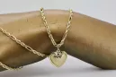 14k gold Mother of God medallion & Corda Figaro chain pm024y&cc004y