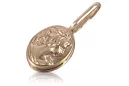 Rosa vintage rosa 14k 585 oro Vintage Colgante Cameo vpn007