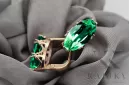 Style vintage Ring Emerald Original Vintage 14K Rose or vec021r