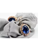 Vintage Jewlery earrings Sapphire 14K Rose Gold vec007r