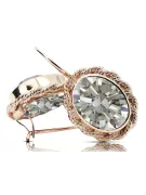 Zircon Original 14K Rose Gold cercei Vintage stil vec007r