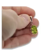 Colgante Peridote Amarillo Original Vintage 14K Rose Gold Vintage craft vpc008r