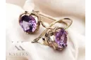 Ohrringe Amethyst Original Vintage 14K Rose Gold Vintage Jewlery vec029r