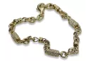 Yellow rose gold bracelet ★ russiangold.com ★ Gold 585 333 Low price