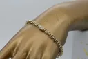 Pulsera de oro amarillo de 14 quilates ★ https://zlotychlopak.pl/es/ ★ Oro 585 333 Barato