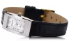 Elégant Geneve Rectangular Ladies Watch en 14k 585 Blanc Gold lw090w