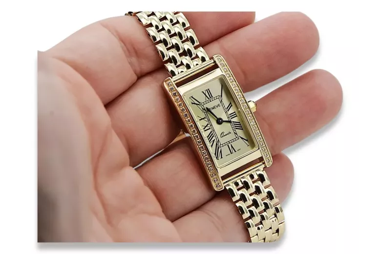 Reloj para hombres de oro Geneve ★ https://zlotychlopak.pl/es/ ★ Pureza de oro 585 333 Precio bajo!