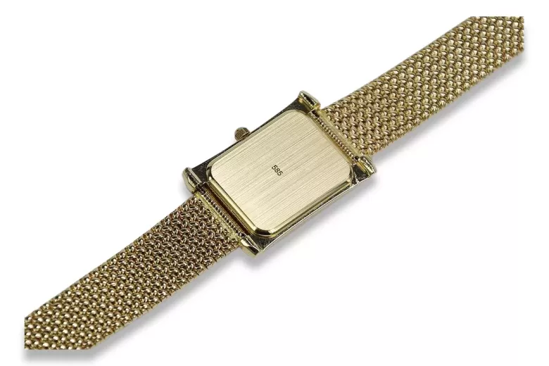 Gold men's watch Geneve ★ zlotychlopak.pl ★ Gold purity 585 333 Low Price!