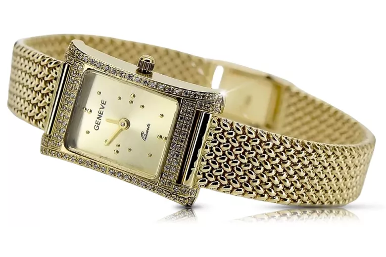 Reloj para hombres de oro Geneve ★ https://zlotychlopak.pl/es/ ★ Pureza de oro 585 333 Precio bajo!