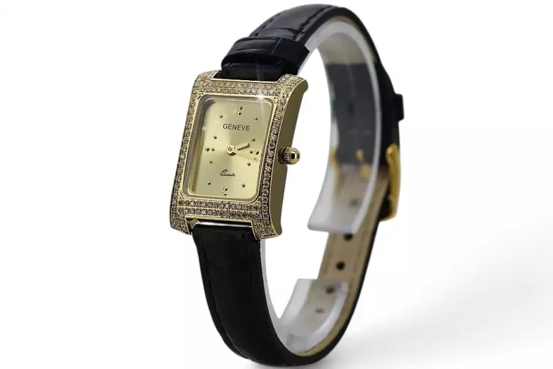 Gold ladies watch ★ zlotychlopak.pl ★ Gold purity 585 333 Low price!