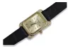 Yellow 14k gold Geneve lady 0.33ct Diamond watch lwd054ydg