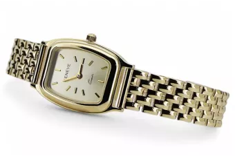 Amarillo 14k 585 oro Lady Reloj de pulsera Geneve lw042ydy