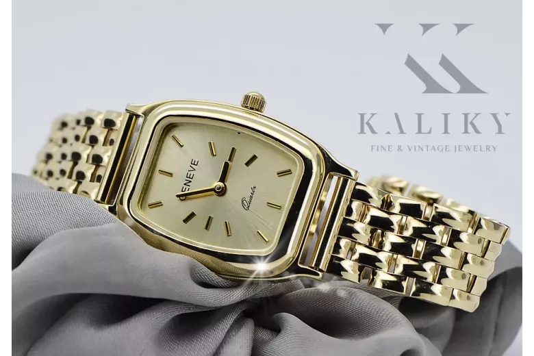 Reloj para hombres de oro Geneve ★ https://zlotychlopak.pl/es/ ★ Pureza de oro 585 333 Precio bajo!