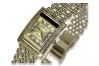 14K Gold Rectangular Women's Geneve Watch lw035ydy&lbw001y