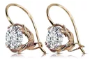 Ohrringe Vintage Stil Zircon Original Vintage 14K Rose Gold vec029r