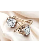 Ohrringe Vintage Stil Zircon Original Vintage 14K Rose Gold vec029r