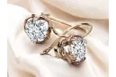 Cercei stil vintage Zircon Original Vintage 14K Rose Gold vec029r