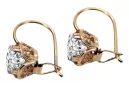 Pendientes Estilo vintage Zircon Original Vintage 14K Rose Gold vec029r