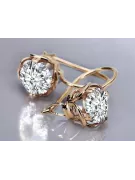 Ohrringe Vintage Stil Zircon Original Vintage 14K Rose Gold vec029r