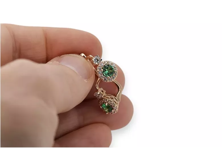 Pendientes de oro ★ https://zlotychlopak.pl/es/ ★ Muestra de oro 585 333 Precio bajo!