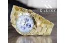 14K Goldene Herrenuhr, Blaues Zifferblatt, 40mm - Geneve