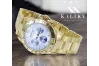 Montre Homme Or 14K, Cadran Bleu, 40mm - Geneve